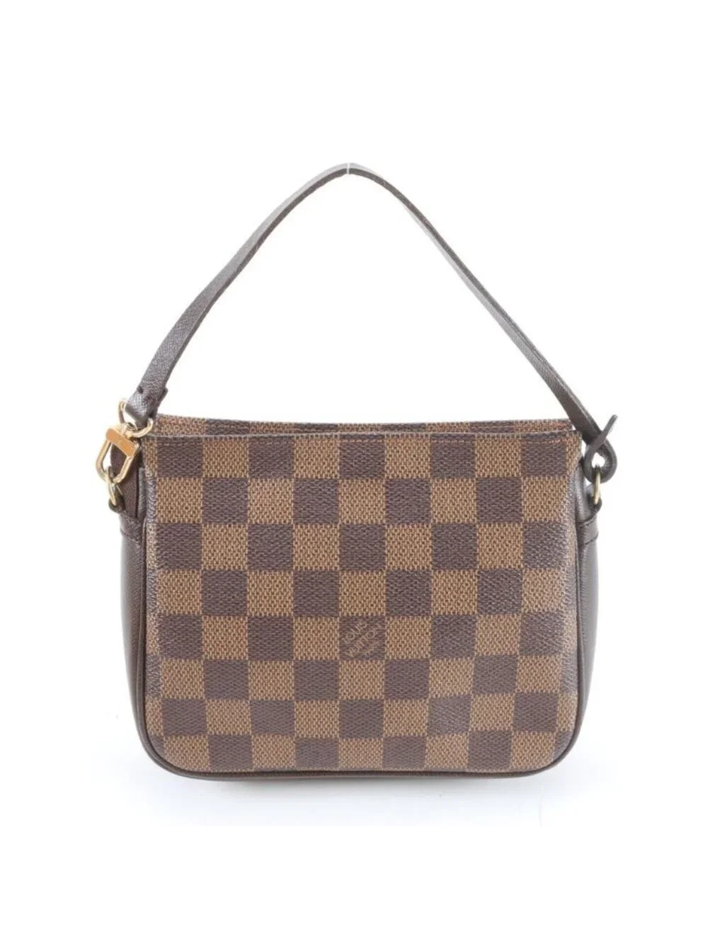 Louis Vuitton Damier Trousse Makeup Leather Handbag Tote Bag